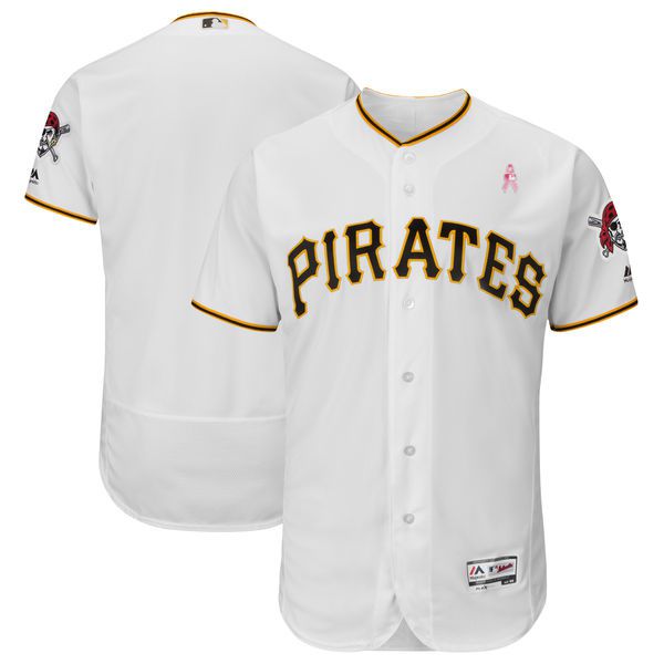 Men Pittsburgh Pirates Blank White Mothers Edition MLB Jerseys
